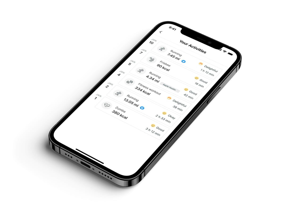 Another mockup of the coaching app showcasing more features.